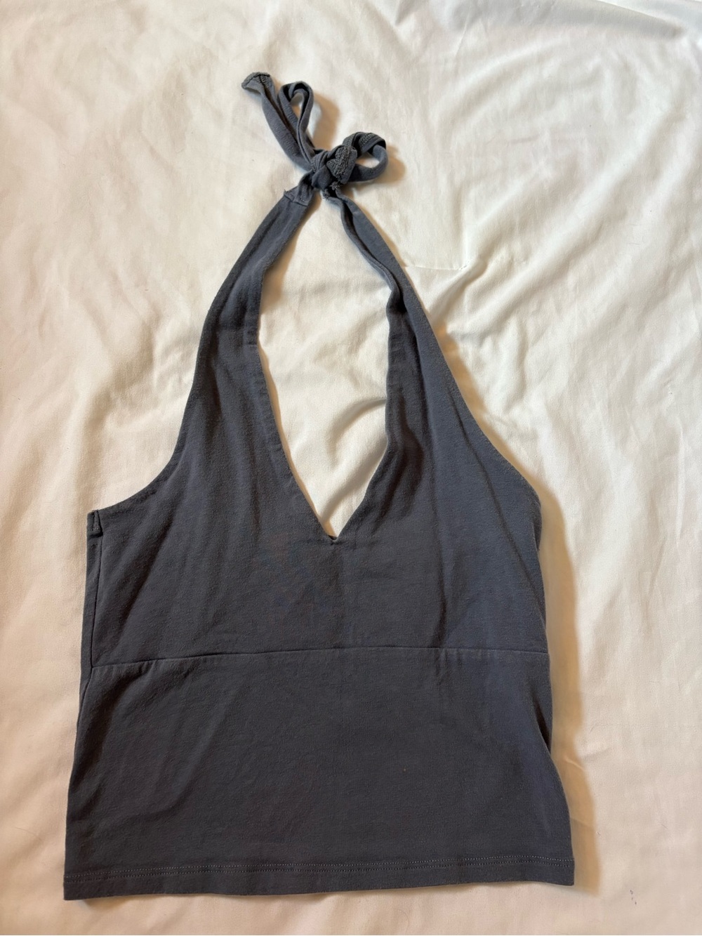 Hollister Charcoal Halter Tank Top